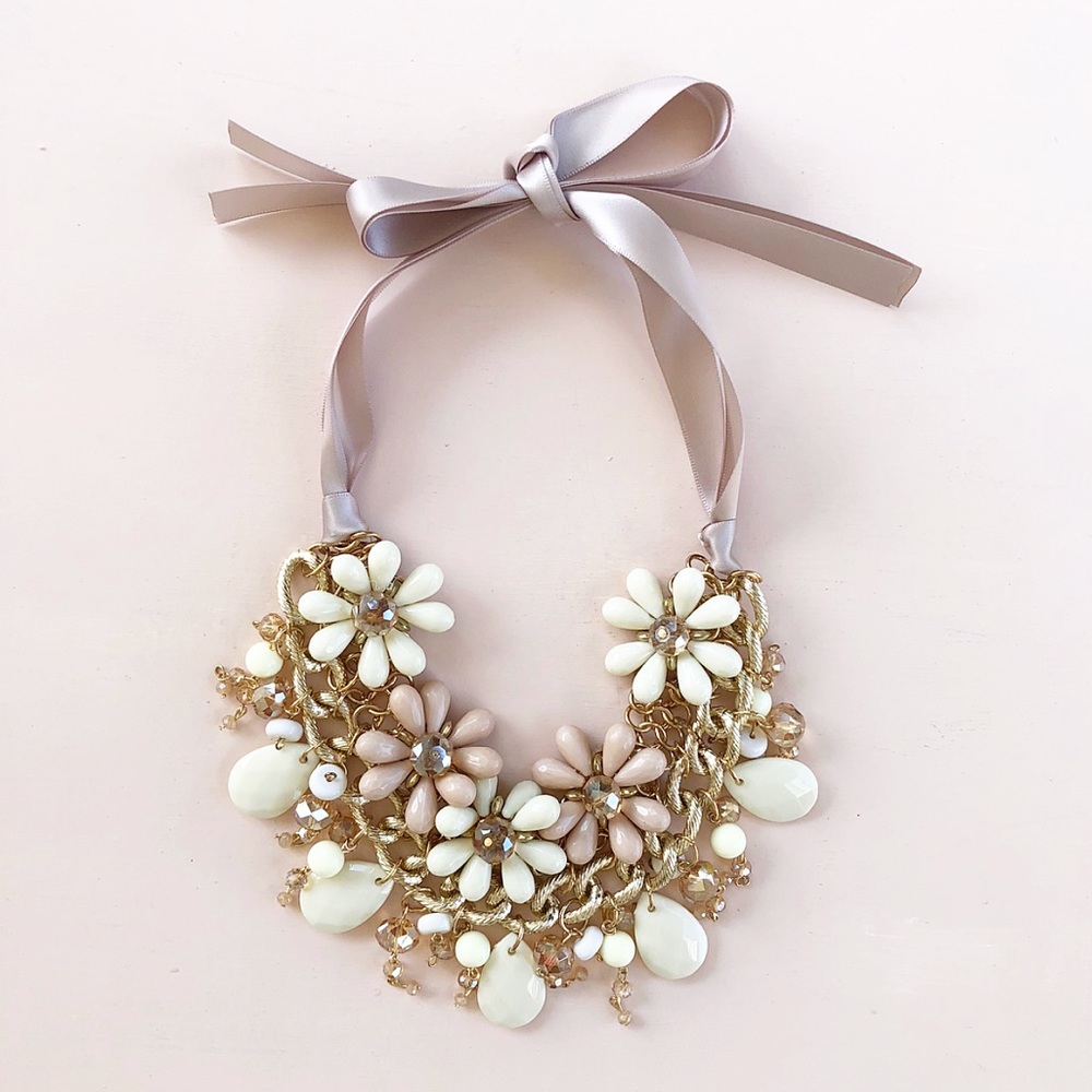 Handmade Floral Necklace - Picture 2 of 3
